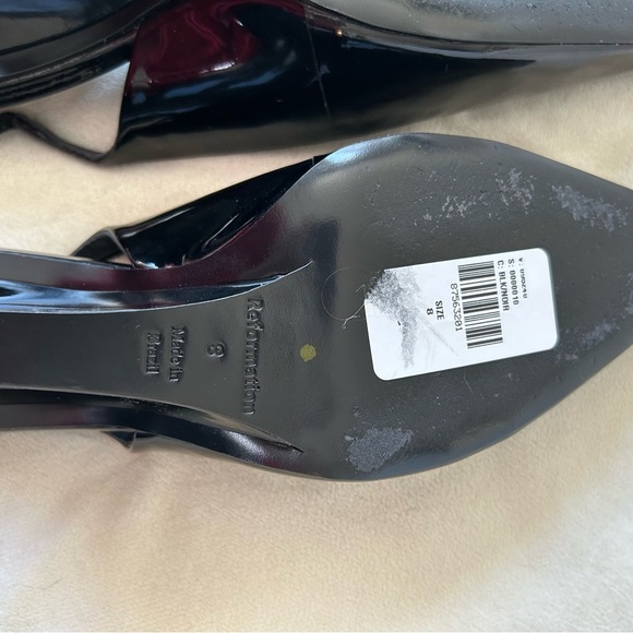 Reformation Black Slingback Heels - Picture 5 of 10